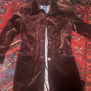 GAP Maroon Velvet Jacket